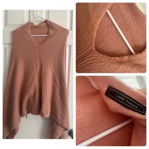 Anthropologie Pink Cashmere Poncho